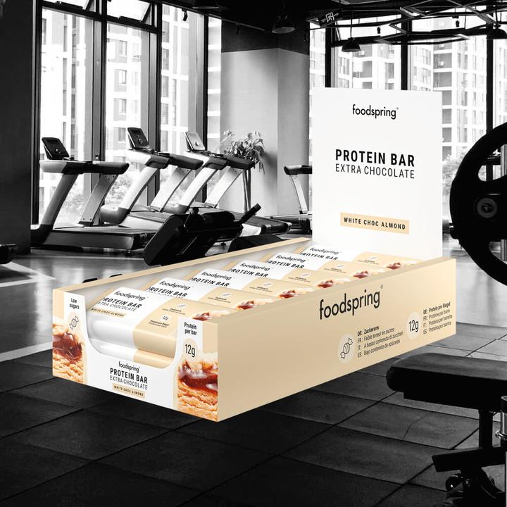 Immagine prodotto Foodspring Protein Bar (Cioccolato bianco alla mandorla, 1 pz., 540 g)