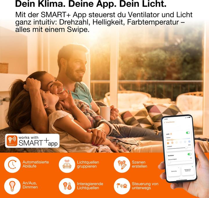 Produktbild Osram Smart+ wifi ceiling fan Round 550mm + RC