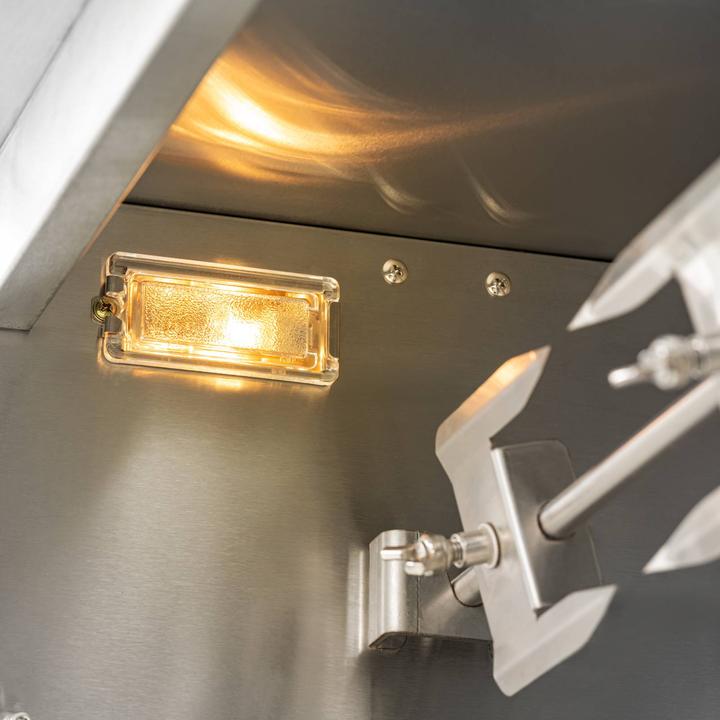 Produktbild Royal Catering Mobiler Gas-Hähnchengrill 4 Spiesse mit Beleuchtung und Rädern 3 x 5,5 kW (16.50 kW)