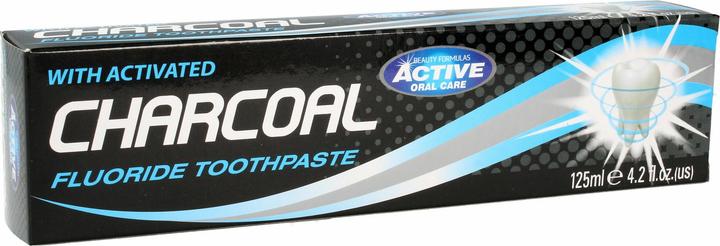 Image du produit Beauty Formulas Charcoal Fluoride Toothpaste dentifrice au carbone activé 125ml (125 ml)