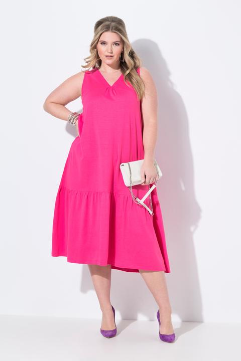 Produktbild Miamoda Midikleid, A-Linie, Cupromix-Jersey, Saumvolant (44)