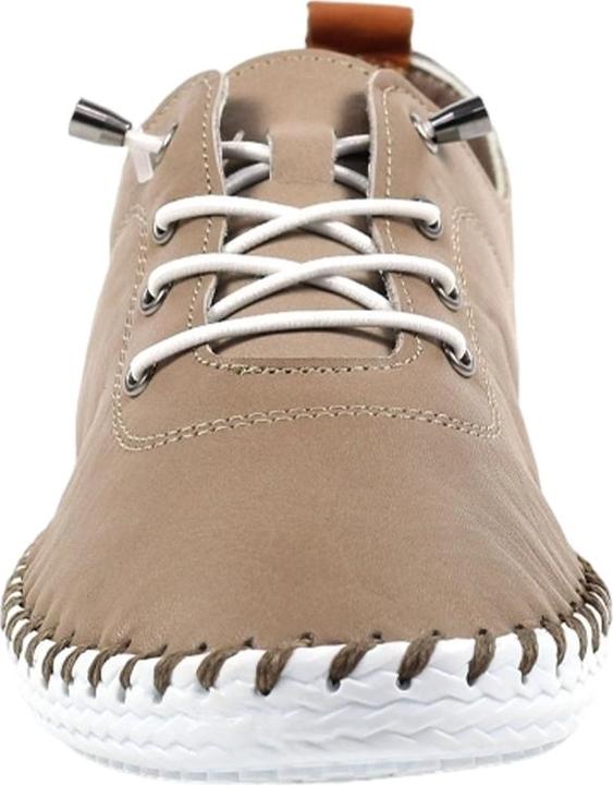 Actual product image Lunar Womens/Ladies St Ives Leather Plimsolls (37)