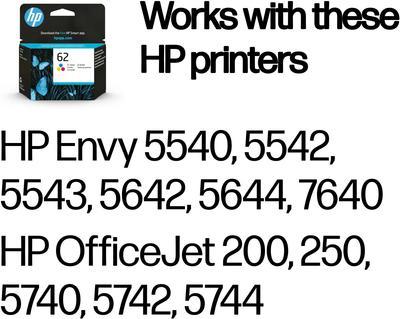 Produktbild HP 62 - 4.5 ml - Farbe (Cyan, Magenta, Gelb) (M, C, Y)