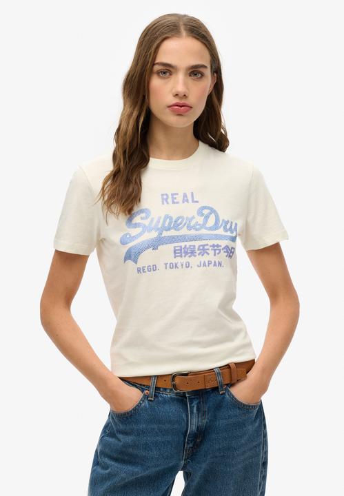 Produktbild Superdry Schmales Vintage Logo T-Shirt mit Strass (12XL)