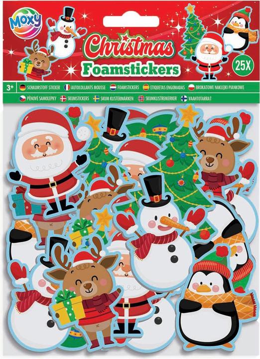 Actual product image Grafix Christmas foam stickers