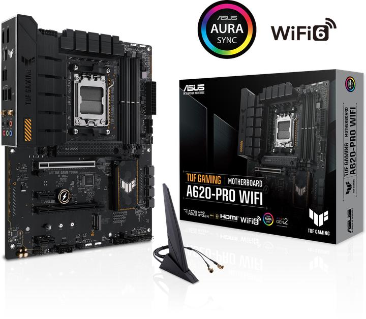 Produktbild ASUS TUF GAMING A620-PRO WIFI (AM5, AMD A620, ATX)