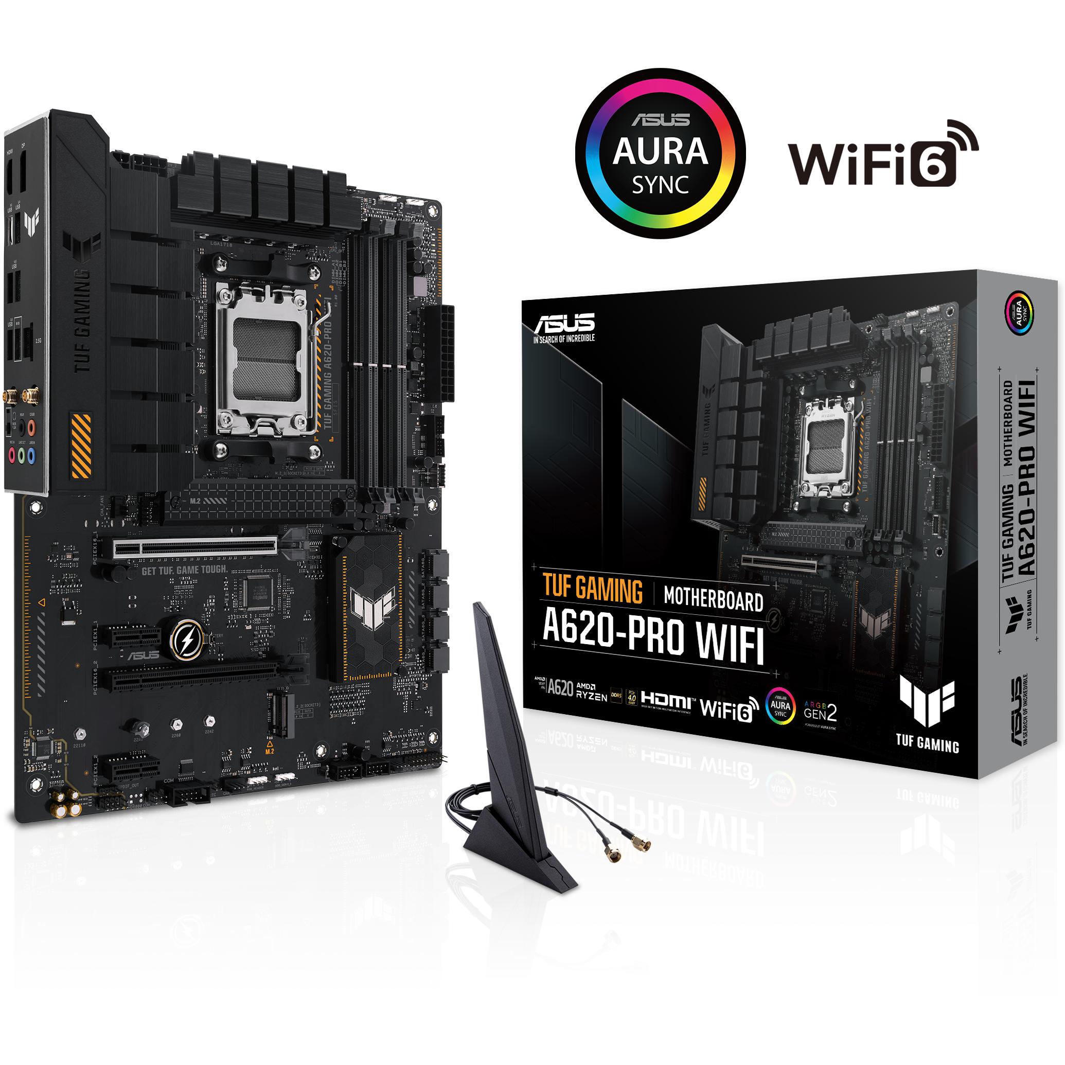 ASUS TUF GAMING A620-PRO WIFI (AM5, AMD A620, ATX), Mainboard