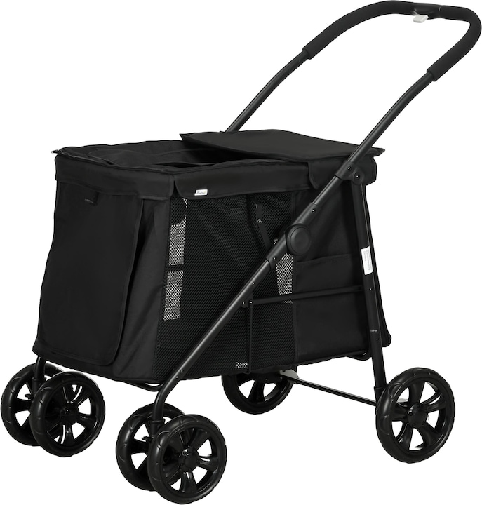 Immagine prodotto PawHut Carrello per cani con cuscino (Cane, Pieghevole)
