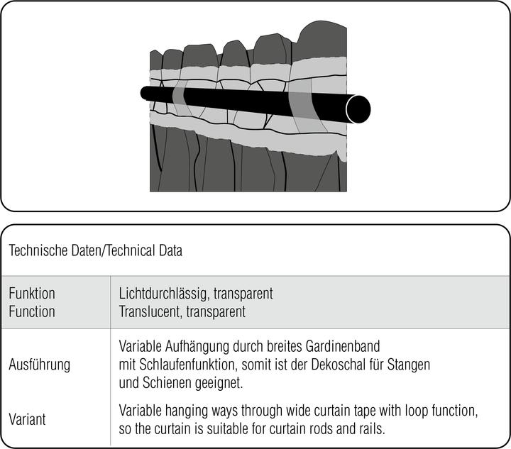 Actual product image Sehlbach Fertiggardine Stickerei (245 x 135 cm)
