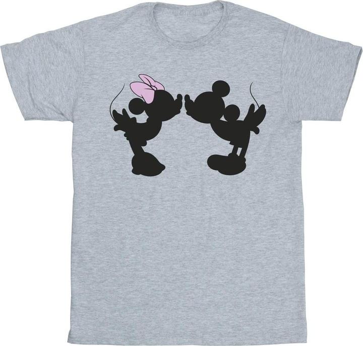 Immagine prodotto Disney Mickey Minnie Kiss Silhouette Maglietta Uomo (3XL)