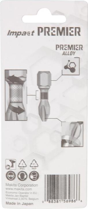 Produktbild Makita IMPACT TORSION SCREW BIT T10-25MM 2PCS (T10)