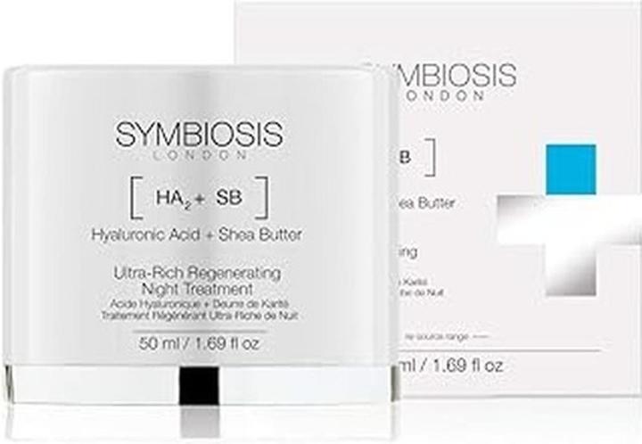 Symbiosis Hyaluronsäure + Sheabutter) Regenerierende Ultra-Reichhaltig Nachtpflege (50 ml, Nachtcreme)