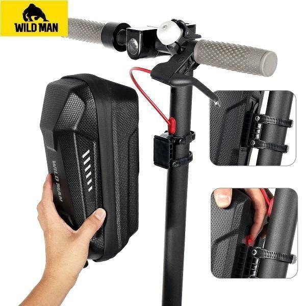 Productafbeelding Wildman Etui/uchwyt na hulajnogę ES8X Max sakwa na ramę czarna/zwart