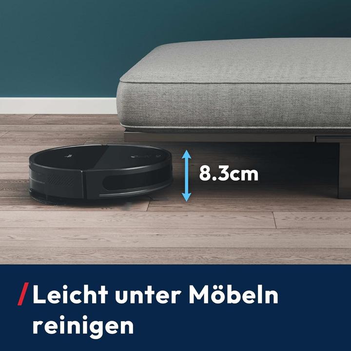 Actual product image Hoover Aspirateur robot laveur ultra-mince, navigation laser, nettoyage sous meubles, autonomie 160 min (5000 Pa, Wiping cloth)