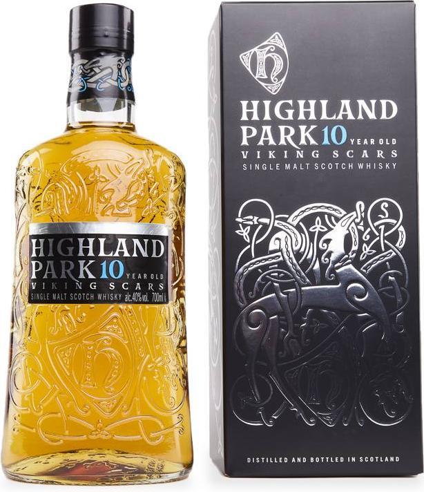 Produktbild Highland Park 10 Years Old Viking Scars Single Malt Scotch Whisky mit Etui (Single Malt, Scotch Whisky)