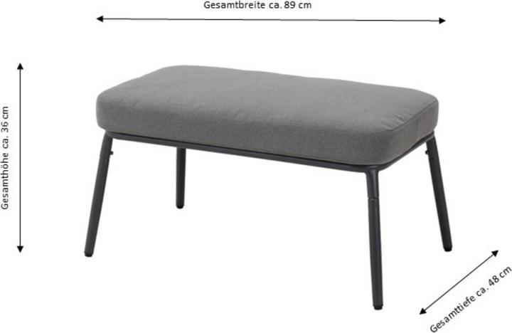 Produktbild Leco Sessel mit Fusshocker CLARA (102 cm)