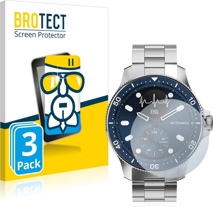 Produktbild BROTECT AirGlass Panzerglasfolie (ScanWatch Horizon (43 mm))