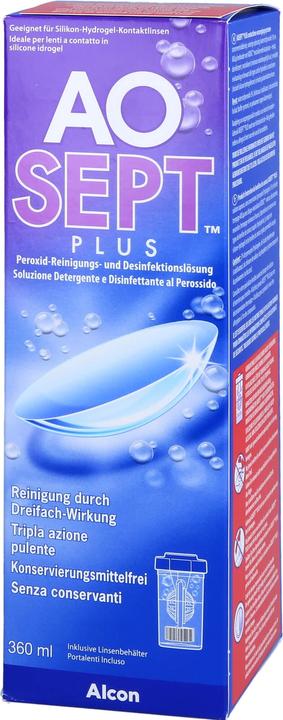 Image du produit AOSept Solution de nettoyage et de désinfection au peroxyde, 360 ml (Système au peroxyde, 360 ml)