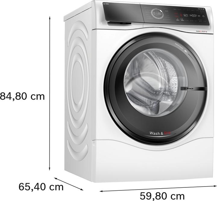 Produktbild Bosch Hausgeräte WNC254A0SN Serie 8 Trockner Waschmaschine (10.50 kg)