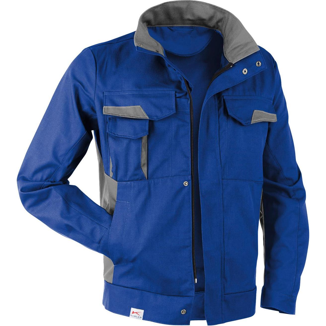 Kübler, Arbeitsjacke, Vita Cotton+ Jacke Kbl.Blau/Mittelgrau L (L)