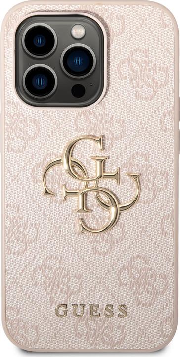 Produktbild Guess GUHCP15X4GMGPI iPhone 15 Pro Max 6.7" różowy/pink hardcase 4G Big Metal Logo (Apple iPhone 15 Pro Max)