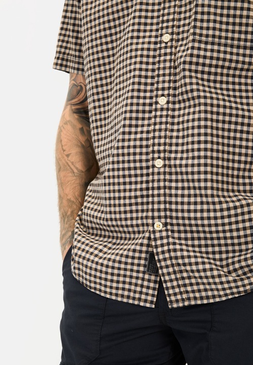 Image du produit Camel Active Kariertes Kurzarmhemd aus Baumwolle (XXL)