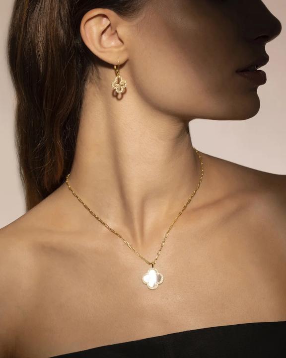 Produktbild Charles Garnier Halskette aus vergoldetem Silber, Perlmutt, Zirkonoxid (Vergoldetes 925er Silber)