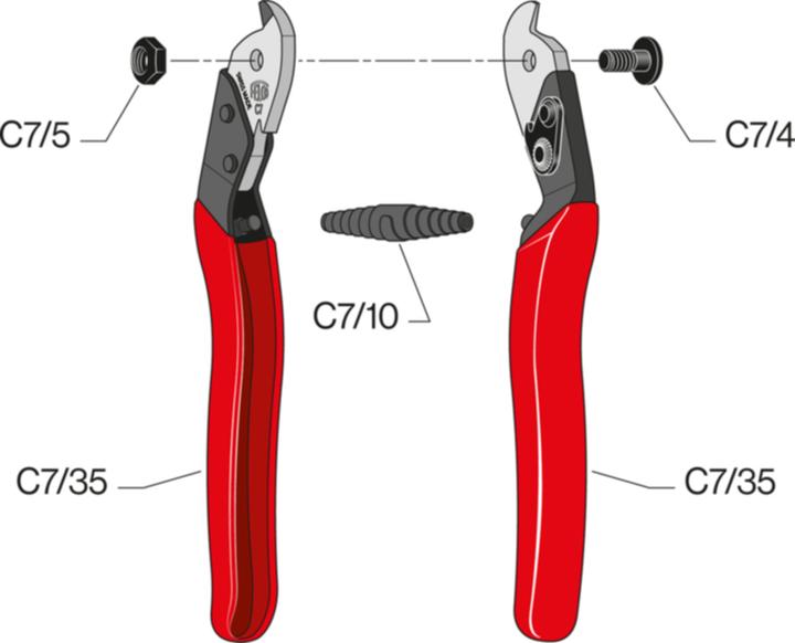 Produktbild Felco C7 Einhand-Kabelschere (190 mm)