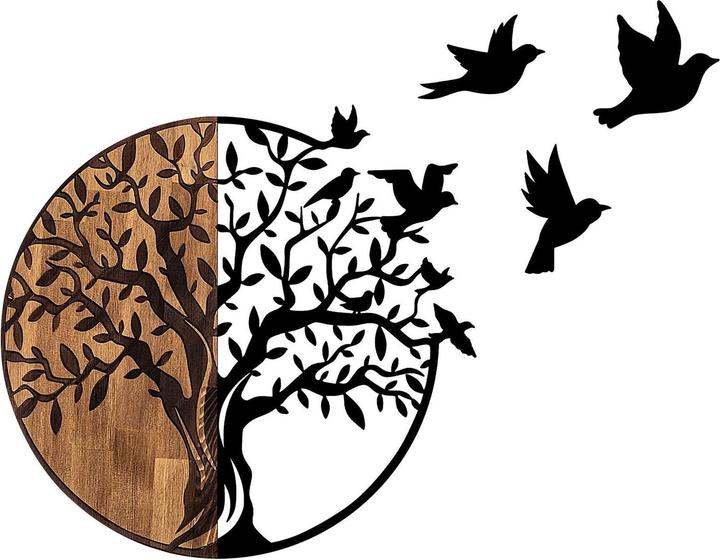 Actual product image Wallxpert Birds Tree (92 x 71 cm)