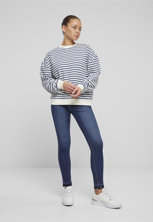 Produktbild Urban Classics Ladies Oversized Striped Crewneck - 137871 (M)