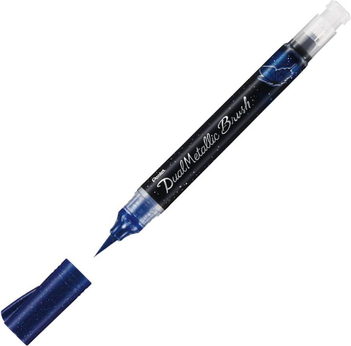 Actual product image Pentel Brushpen Dual Metallic XGFH-DC blue (1x)