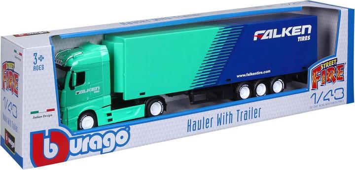 Image du produit Bburago 1:43 tracteur avec remorque MB Actros Gigaspace, 18-31460