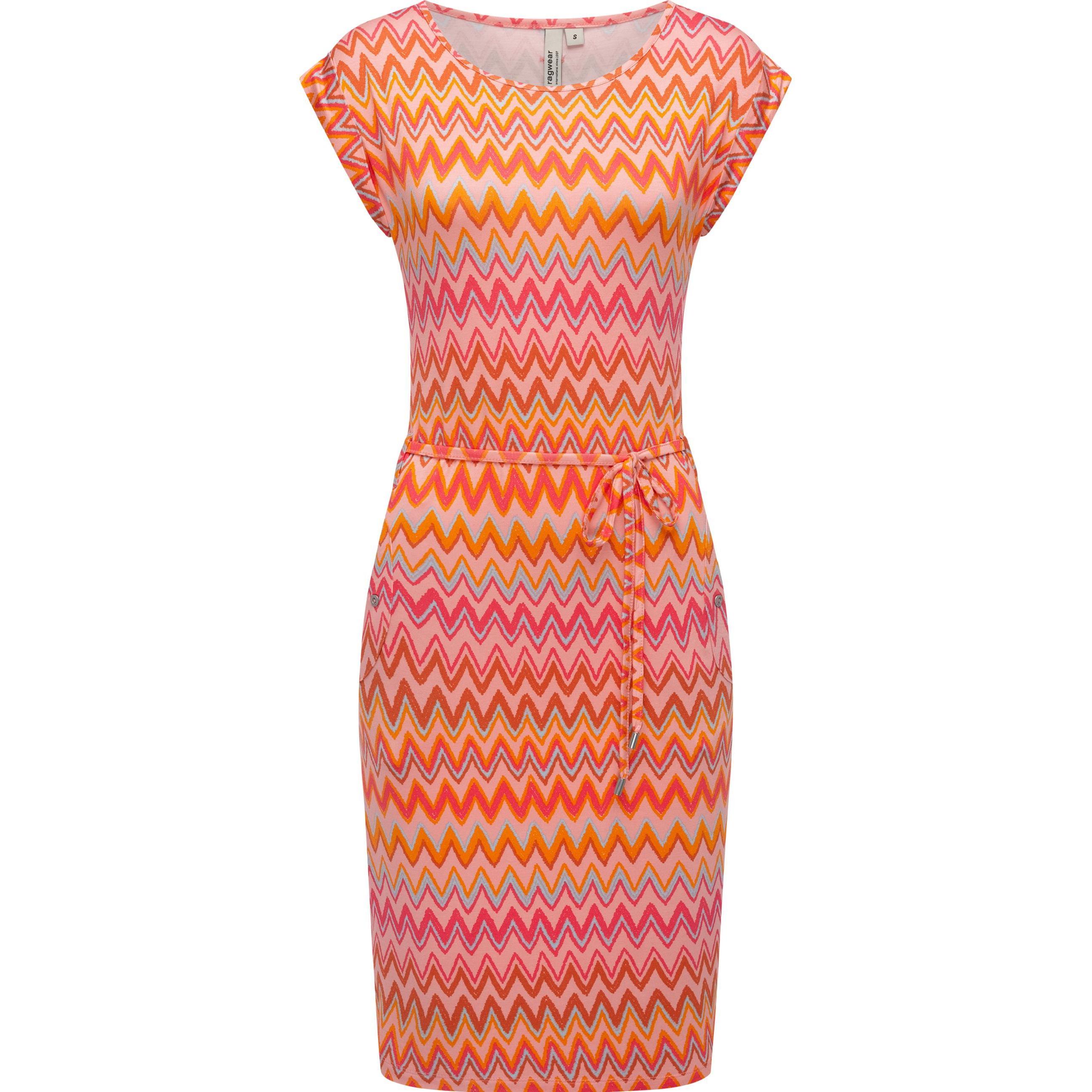 Ragwear, Damen, Kleider, Taggien Print, Orange, (XL)