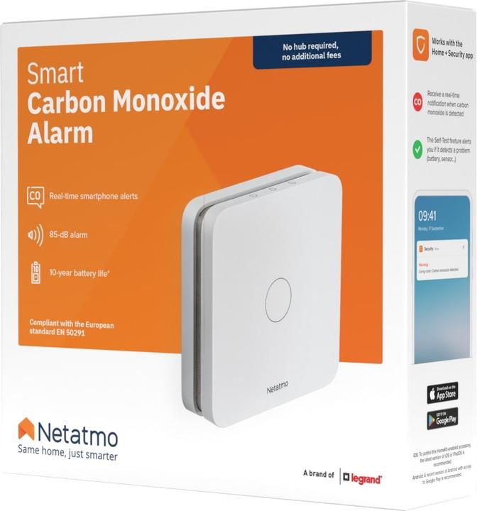 Image du produit Netatmo Détecteur de monoxyde de carbone (version UE)