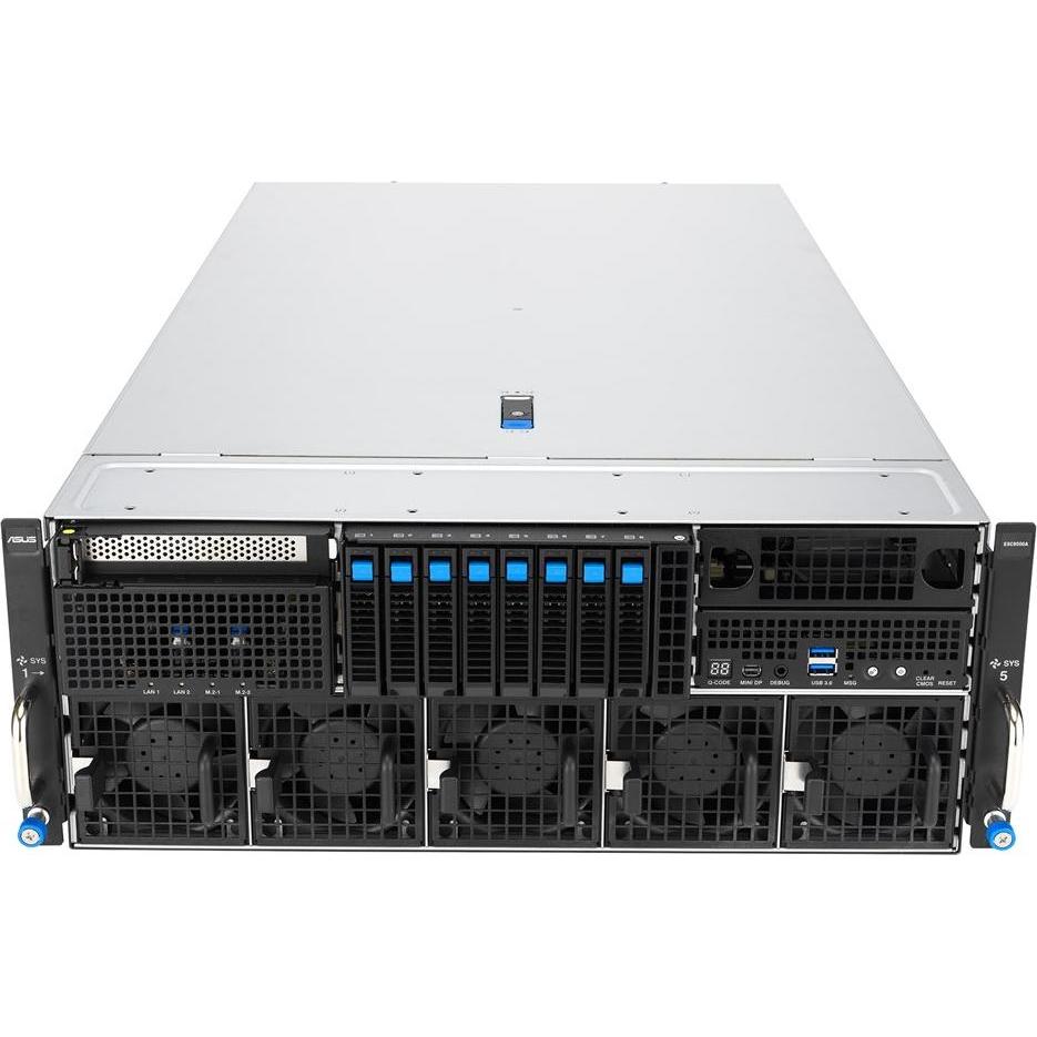 ASUS Platforma Rack (4U) ESC8000A-E13P AMD EPYC 9005 (8xNVMe 2xM.2 2x10Gbe IPMI 3200W), Notebook Ers