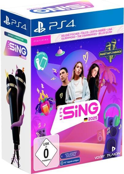 Produktbild Plaion Let's Sing 2025 German Version (+ 2 Mics) (PS4, DE)