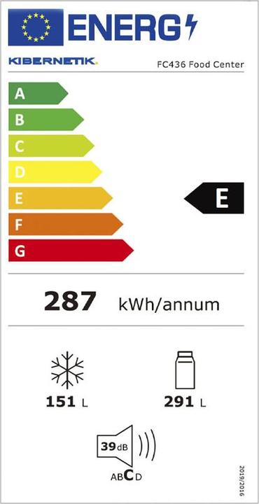 Energie-Label Kibernetik FSP435 (442 l)