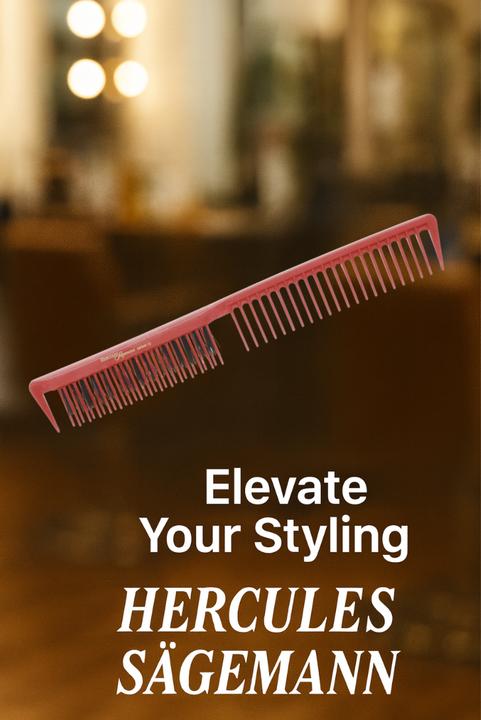 Actual product image Hercules Sägemann Carbon toupee comb HS C10