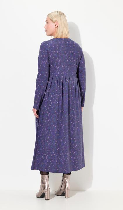Produktbild Ulla Popken Jerseykleid, grafischer Druck, A-Linie, Rundhals, Langarm (54)