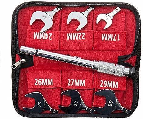Immagine prodotto Rothenberger Set di chiavi dinamometriche 7 pezzi (3/8", 1/4", 1/2", 14 Nm, 77 Nm)