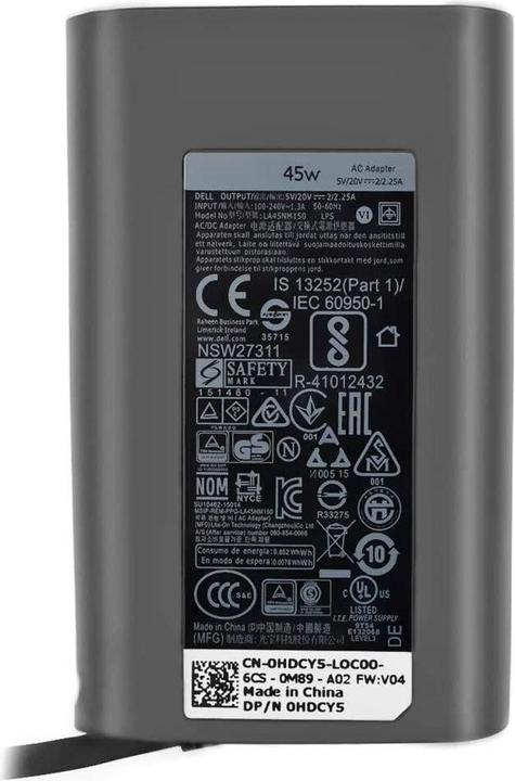 Dell AC Adapter, 45W, 19.5V, 3 (45 W)