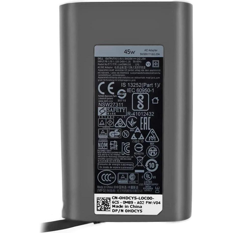 Dell AC Adapter, 45W, 19.5V, 3 (45 W), Notebook Netzteil