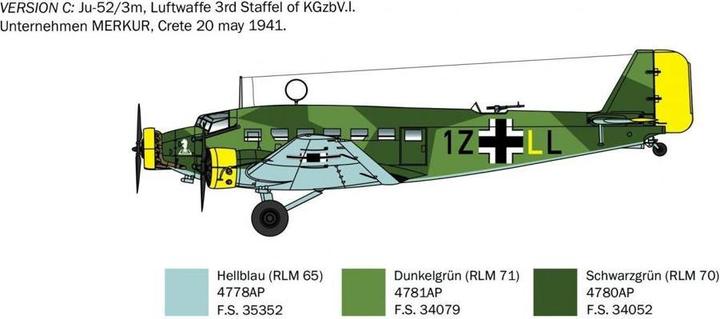 Produktbild 1:72 Ju-52/3m