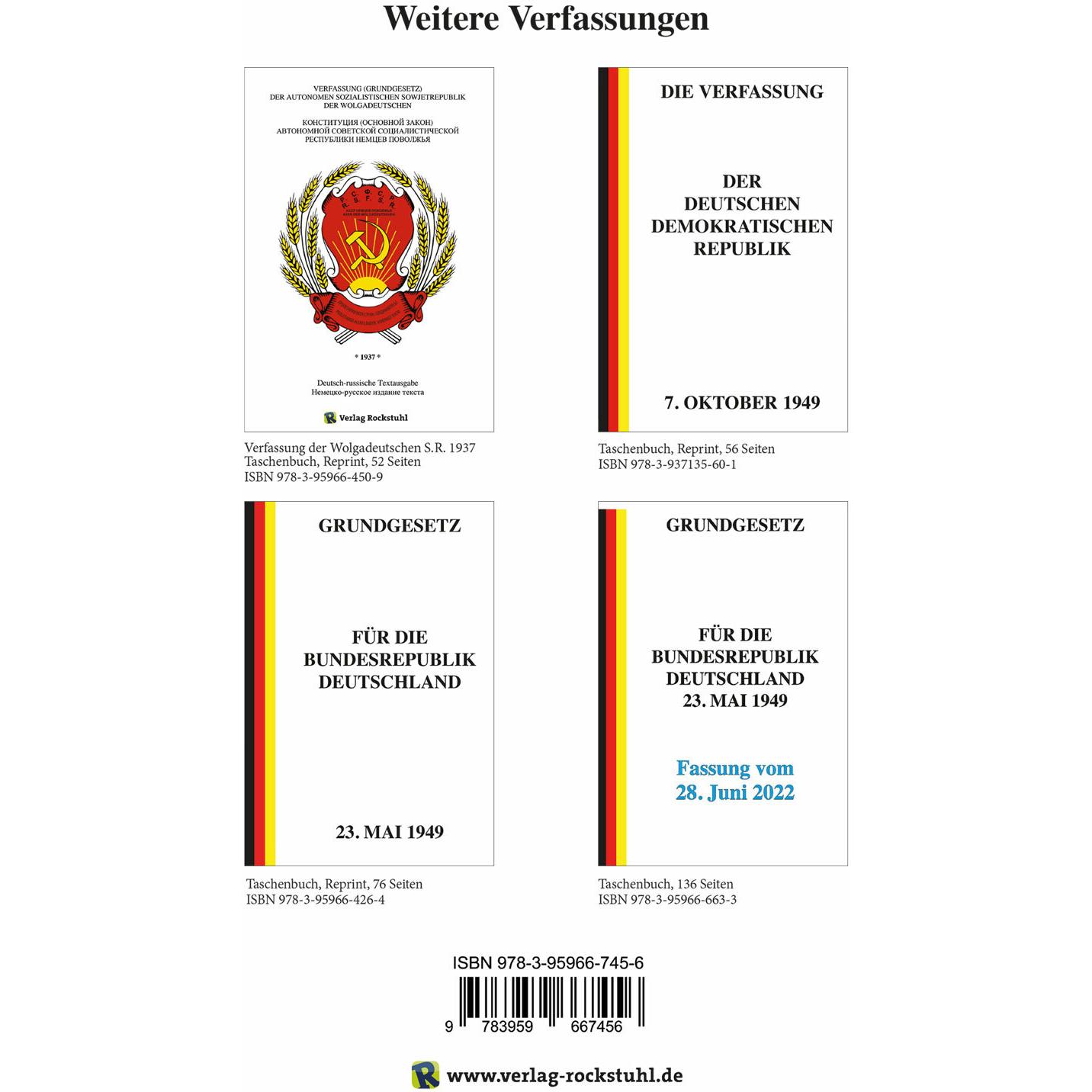 Thumbnail - VERFASSUNG des Deutschen Reichs vom 16., Sachbücher