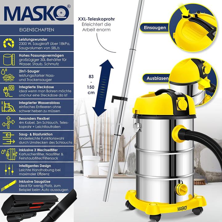 Produktbild Masko K-606S (Nass-Trockensauger)