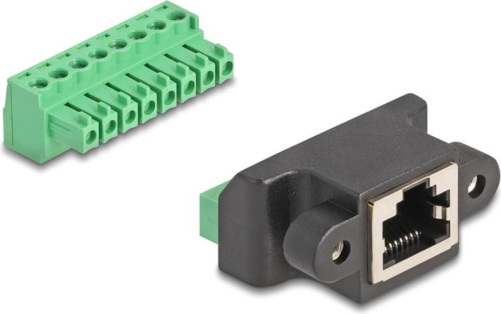 Produktbild Delock RJ45 Buchse zu Terminalblock Adapter zum Einbau 8 Pin