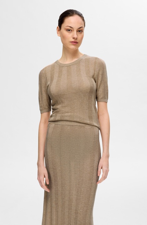 Produktbild Selected Femme Strick Oberteil mit kurzen Ärmeln (L)