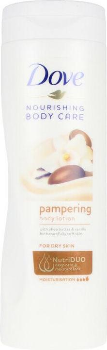 Actual product image Dove nourishing Body Care Pampering butter tree oil body lotion 400ml (Body lotion, 400 ml)