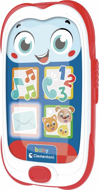 Produktbild Clementoni Baby Smartphone Rot – erstes Spielzeug für Kinder 6 Monate, Handyspiel, Musik, interaktiv