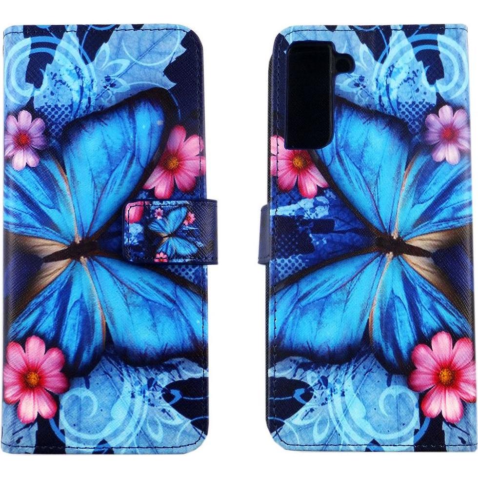 König Design Hülle Handy Schutz für Samsung Galaxy S21 Plus Case Cover Tasche Wallet Etui Neu (Samsung Galaxy S21+), Sma...